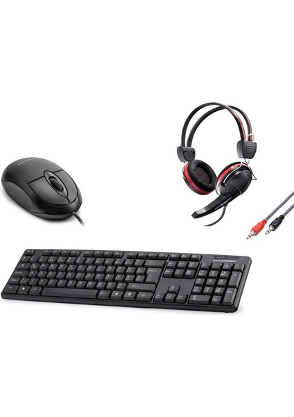 Qset MOUSE(HDX3252) Q KLAVYE(HDX2603) KULAKLIK(HD1105)