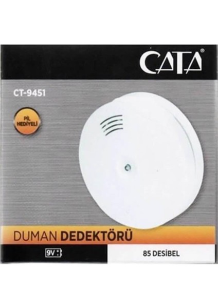 Cata CT-9451 Pilli Duman Dedektörü