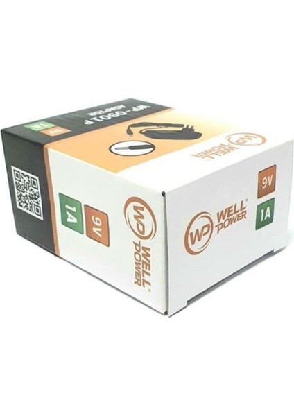 Well Power 9V 1A Adaptör 9 Volt 1 Amper 5.5 x 2.5 mm Jak Fişli Plastik Kasa Wellpower WP-0901P indirimleri