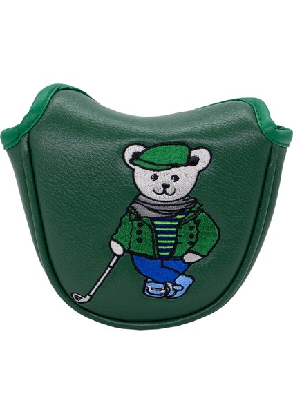 Golf Mallet Putter Kafa Kapağı Çoğu Putter Dayanıklı Pu Golf Kulübü Headcover Green (Yurt Dışından) modelleri
