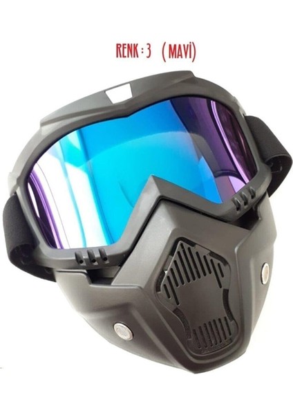 Tex 710 Jet Kask Maskesi, Jet Kask Maskesi Mavi