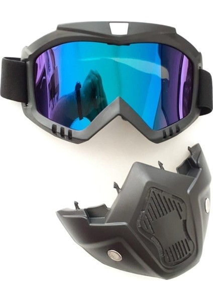 Tex 710 Jet Kask Maskesi, Jet Kask Maskesi Mavi fırsatları