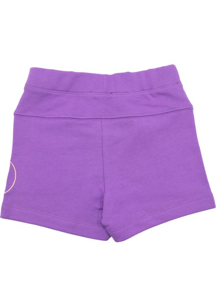 Nakış Işlemeli Kısa Paça Slim Fit Kız Çocuk Şort modelleri