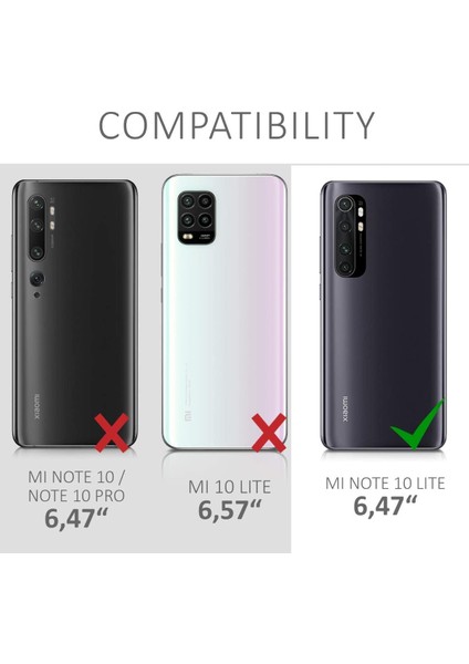 Xiaomi Mi Note 10 LiTE Kılıf Boyun Omuz Askılı Lila iPli Kordonlu Anti Şok Köşe Korumalı Şeffaf Silikon X-ROP fiyatları