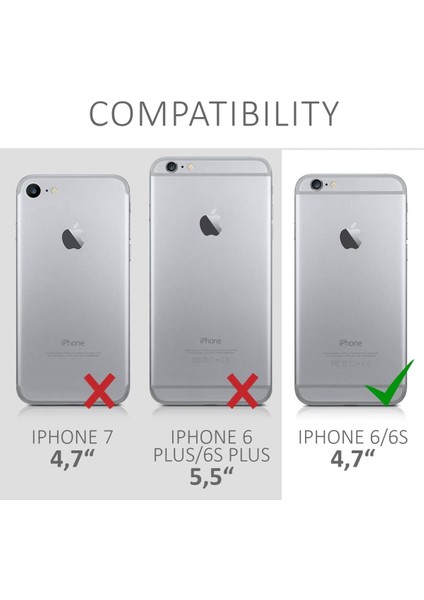 Apple iPhone 6 / 6S Kılıf Boyun Omuz Askılı Beyaz iPli Kordonlu Anti Şok Köşe Korumalı Şeffaf Silikon X-ROP fiyatları