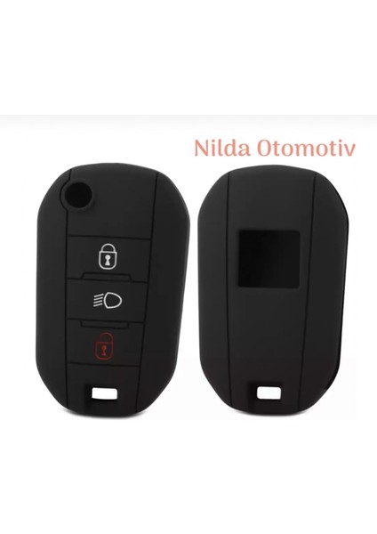 Nildaoto Peugeot 208 308 408 508 2008 3008 4008 5008 Rifter Slikon Anahtar Kılıfı