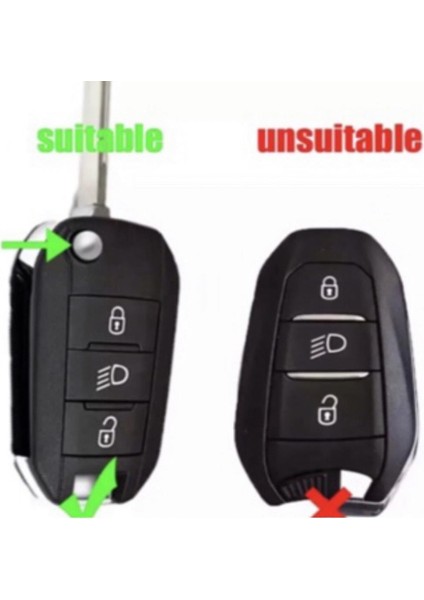 Nildaoto Peugeot 208 308 408 508 2008 3008 4008 5008 Rifter Slikon Anahtar Kılıfı indirimleri