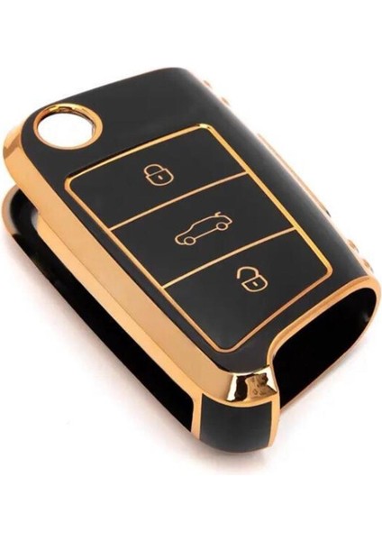 Şenyıldız Aksesuar Seat Leon Mk3 Golf 7 ve 7.5 T-Roc Uyumlu Lüks Anahtar Koruma Kılıfı Açıklamayı Okuyunuz Lütfen modelleri