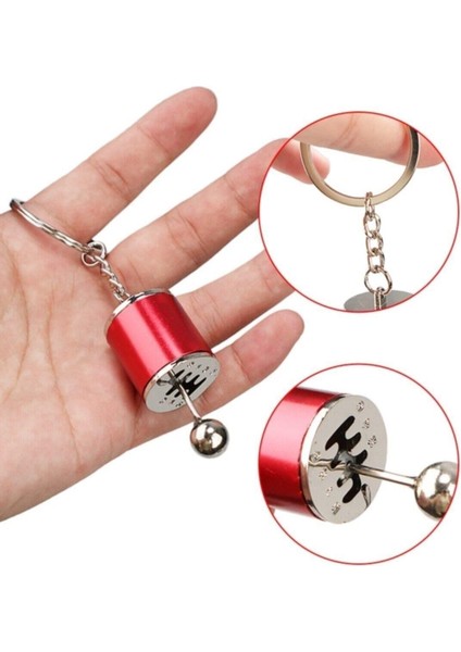 Naque Metal Anahtarlık Hareketli Araba Vites Anahtarlık Altı Hız Dişli Shifter Topuzu fiyatları