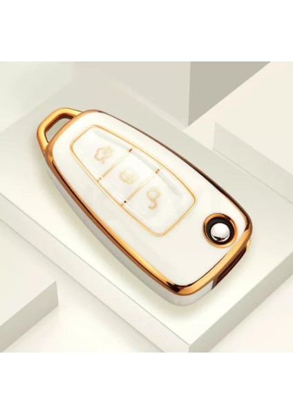 Weal World Ford Focus Fiesta Tourneo Courier Kuga C-Max Transit Ecosport Mondeo Uyumlu Oto Anahtar Kılıfı