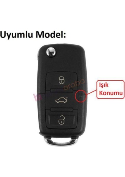 Volkswagen Vw Golf Polo Jetta Bora Passat Transporter Logolu Dönüşüm Çevirici Anahtar Kumanda Kabı modelleri