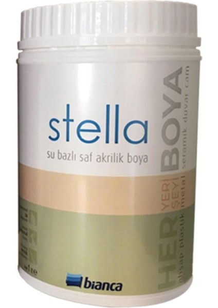 Stella Su Bazlı Saf Akrilik Boya 1 Lt- Tortum