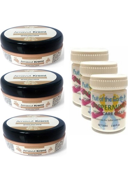 Three Brand 50ML Arnavutaklıkkremi 3AD+FOOT Carecream 50ML Ayak Bakımkremi Naneferahlığıvekokusu 3AD