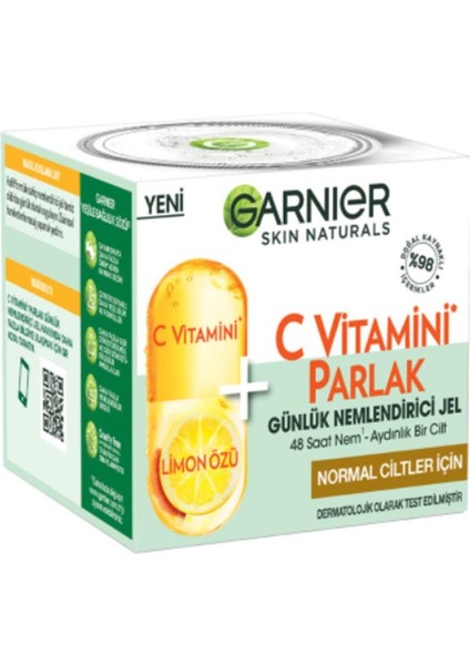 Garnier C Vitamini Parlak Günlük Nemlendirici Jel 50 ml