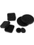 Tam Parmak Geçirmez Longboard Kaykay Eldiveni Yedek Kaydırıcılar Pucks Square 8pcs Siyah (Yurt Dışından) 2