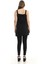 Pamuk Keten Askılı Siyah Tunik 2
