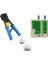 S-Link RJ45-RJ11 Cat5 Cat6 Kolay Sıkma Pensesi + Kablo Test Cihazı + Yeni Nesil Jak 10 Adet 3 Lü Set 3