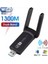 AC1300 Mbps Dual Band USB 3.0 Adaptör Kablosuz Wifi Alıcı 1