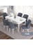 Concept Eva Serisi 80X132 Açılabilir Mdf Beyaz Mutfak Masa Takımı ve 6 Sandalye 1