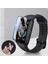 Samsung Galaxy Watch 5 44 mm Uyumlu Ekran Koruyucu Nano Esnek Polymer Kırılmaz Koruma Siyah 5