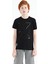 Siyah Minimal Yazı Baskılı Standart Kalıp O Yaka Erkek Çocuk T-Shirt - 11132 1