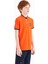 Portakal Yakası Renk Bloklu Baskı Detaylı Standart Kalıp Erkek Çocuk T-Shirt - 11111 4