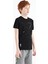 Siyah Minimal Yazı Baskılı Standart Kalıp O Yaka Erkek Çocuk T-Shirt - 11132 4