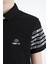 Siyah Kol Baskı Detaylı Standart Kalıp Polo Yaka Erkek Çocuk T-Shirt - 11093 2