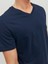 V Yaka Lacivert Erkek T-Shirt 12156102 3
