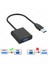 USB 3.0 To VGA Dönüştürücü Harici Ekran Kartı Çoklu Monitör Adaptörü Win 7/8/10 3