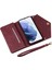 Samsung Galaxy S23 Için Cilt Touch Hissed Pu Deri Telefon Kılıfı Fermuar Cep Cüzdanı Kısa + Uzun Kayış (Yurt Dışından) 4