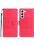 Samsung Galaxy S23 Için Cilt Dokunmatik Duygu Telefon Kapağı Retro Baskılı Pot Pu Deri Cep Telefon Kılıf Stand Strap ile (Yurt Dışından) 2
