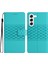 Samsung Galaxy S23 Için Cilt Dokunmatik Duygu Telefon Kapağı Retro Baskılı Pot Pu Deri Cep Telefon Kılıf Stand Strap ile (Yurt Dışından) 2