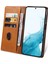Samsung Galaxy S23 Deri Cep Telefon Kılıfı Stand Buzağı Dokusu Manyetik Kapak Cüzdanlı Telefon Kapağı (Yurt Dışından) 1