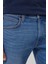 Luke Slim Fit Dar Kesim Normal Bel Mavi Esnek Jean Kot Pantolon 3