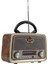 301 Ahşap/kahve Usb-Tf Bluetooth 3 Band Klasik Radyo 1