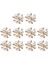 10pcs Flatback Rhinestone Boncuk Düğmesi Inci Düğmesi Rhinestone Ayakkabı Aureate (Yurt Dışından) 2