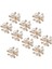 10pcs Flatback Rhinestone Boncuk Düğmesi Inci Düğmesi Rhinestone Ayakkabı Aureate (Yurt Dışından) 5