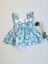 Mavi Çiçekli Buluz Şort Takım 1