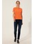 Kadın Turuncu Basic T-Shirt 50246272-VR051 4