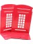 1 Çift Londra Telefon Kulübesi Tasarım Anti Skid Kitap Raf Tutucu Kırtasiye (Kırmızı) | Bookendends (Yurt Dışından) 1