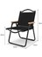 Katlanır Kamp Sandalyesi, Siyah Büyük Için Istikrarlı Katlanır Yük Taşıyan Konforlu Yürüyüş Koltuğu (Yurt Dışından) 3