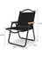 Katlanır Kamp Sandalyesi, Siyah Orta Için Istikrarlı Katlanır Yük Boyu Konforlu Yürüyüş Koltuğu (Yurt Dışından) 4