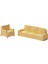 2pcs Dollhouse Couch Dollhouse Mobilyaları 1/64 Bej Için Reçine (Yurt Dışından) 2