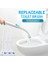 Tek Kullanımlık Tuvalet Temizleyici Fırça Banyo Temizleyici Kolu + Askılı + 12 Cımbız Scrubber Fırça İle Dolum Temizleme Aracı | Tuvalet Fırçası Tutucular (Yurt Dışından) 4