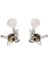 4 Parça Metal Açılan Ukulele Uke Tuning Pegs Tuner Yuvarlak Gümüş (Yurt Dışından) 2