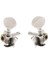 4 Parça Metal Açılan Ukulele Uke Tuning Pegs Tuner Yuvarlak Gümüş (Yurt Dışından) 3