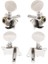 4 Parça Metal Açılan Ukulele Uke Tuning Pegs Tuner Yuvarlak Gümüş (Yurt Dışından) 4