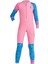 Çocuklar Wetsuit Dalış Mayoları Tüplü Şnorkel Uzun Kollu Termal Fullsuit Pembe Xl (Yurt Dışından) 4