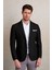 Desenli Slim Fit Mono Yaka Casual Ceket 3